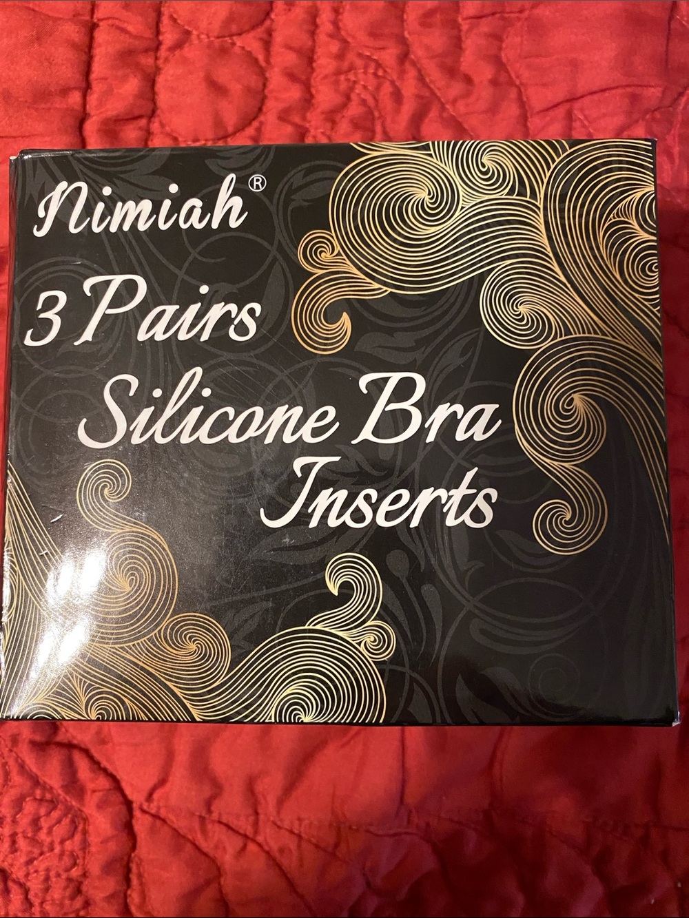 Nimiah 3Pairs Silicone Bra Inserts Breast Enhancers A/B Cups Clear Reusable 0466